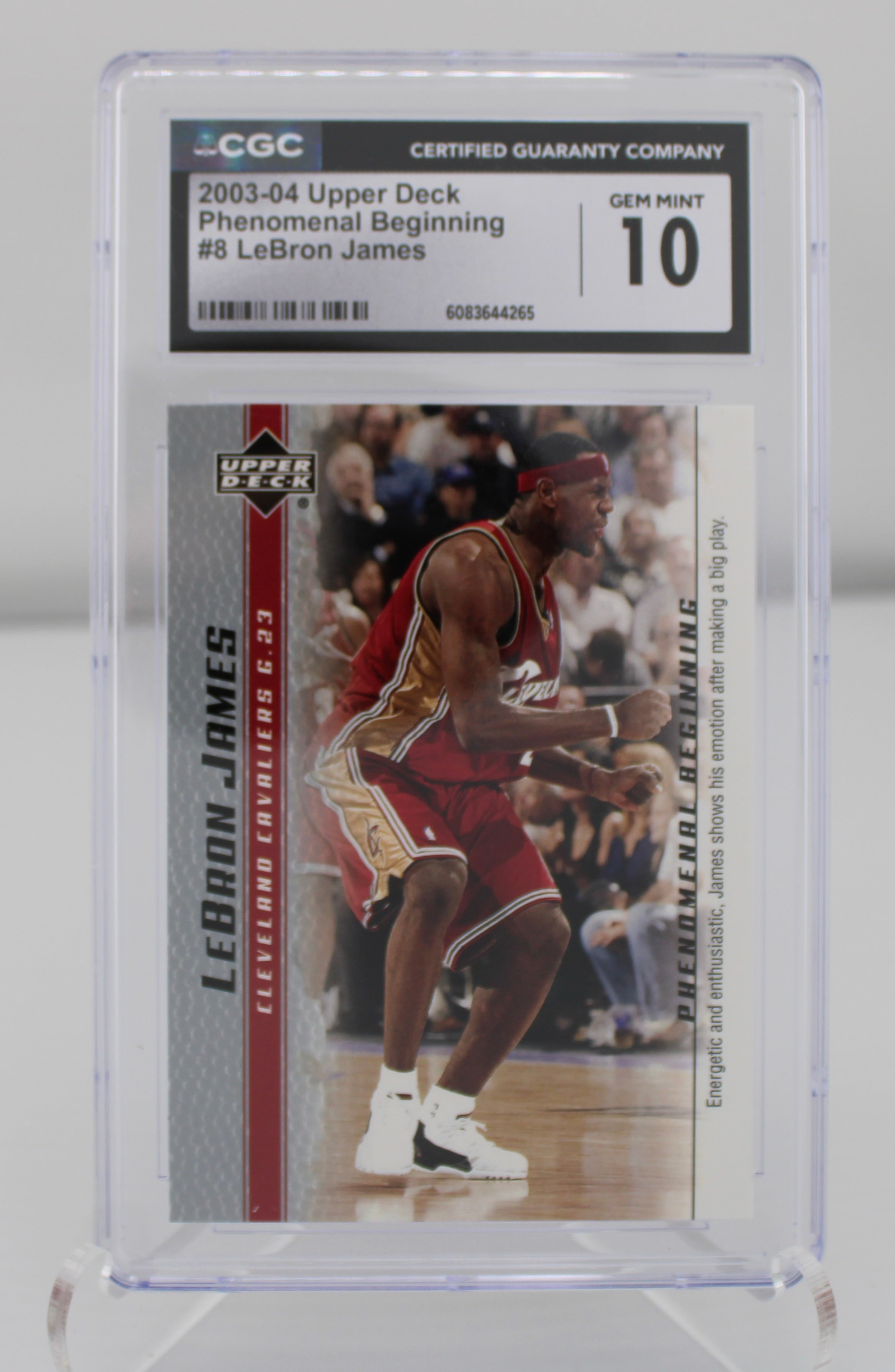 2003-04 Upper Deck Phenomenal Beginning #8 LeBron James CGC 10 (Gem Mint)