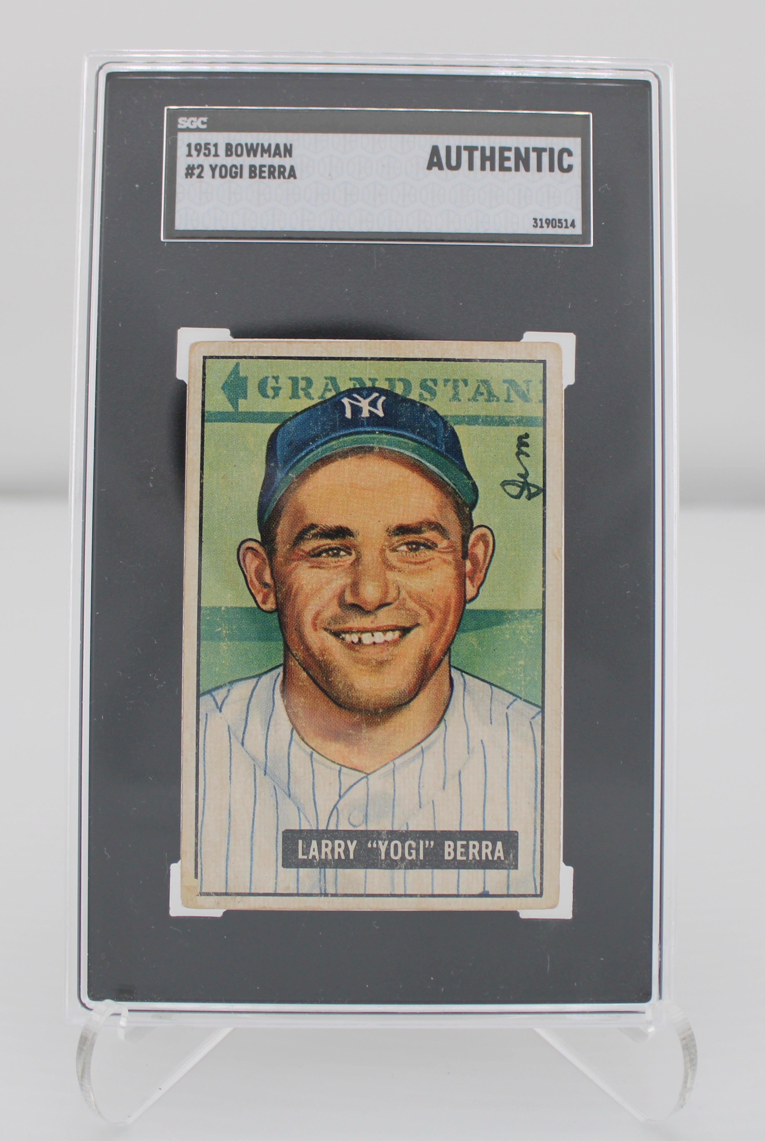1951 Bowman #2 Yogi Berra SGC Authentic (Damaged)