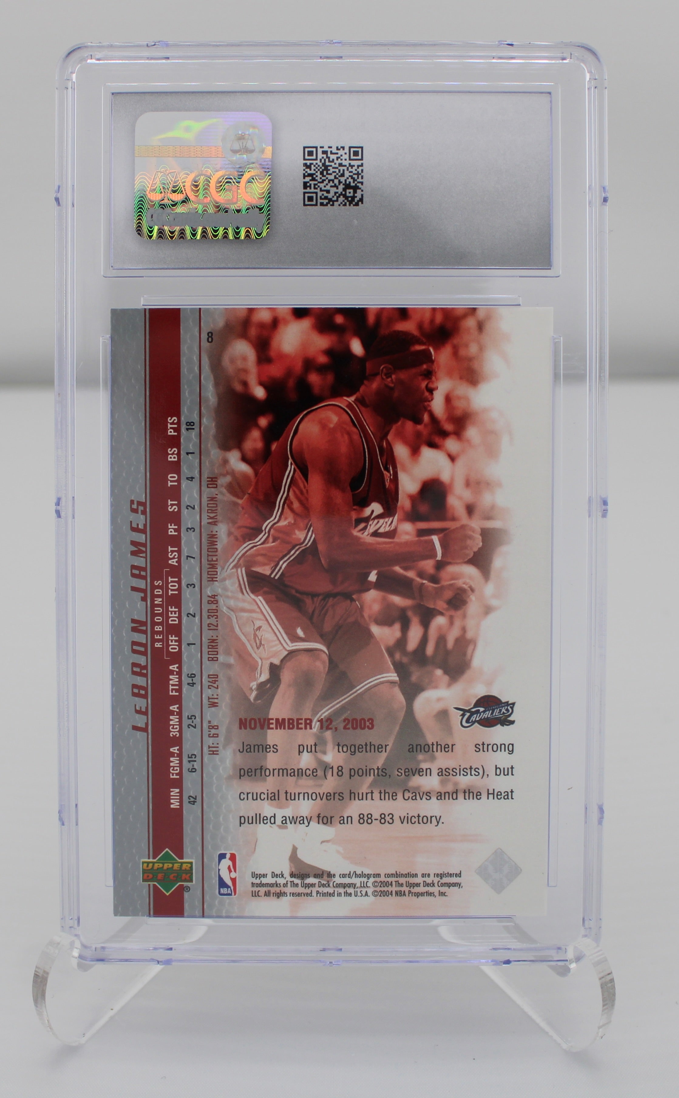 2003-04 Upper Deck Phenomenal Beginning #8 LeBron James CGC 10 (Gem Mint)