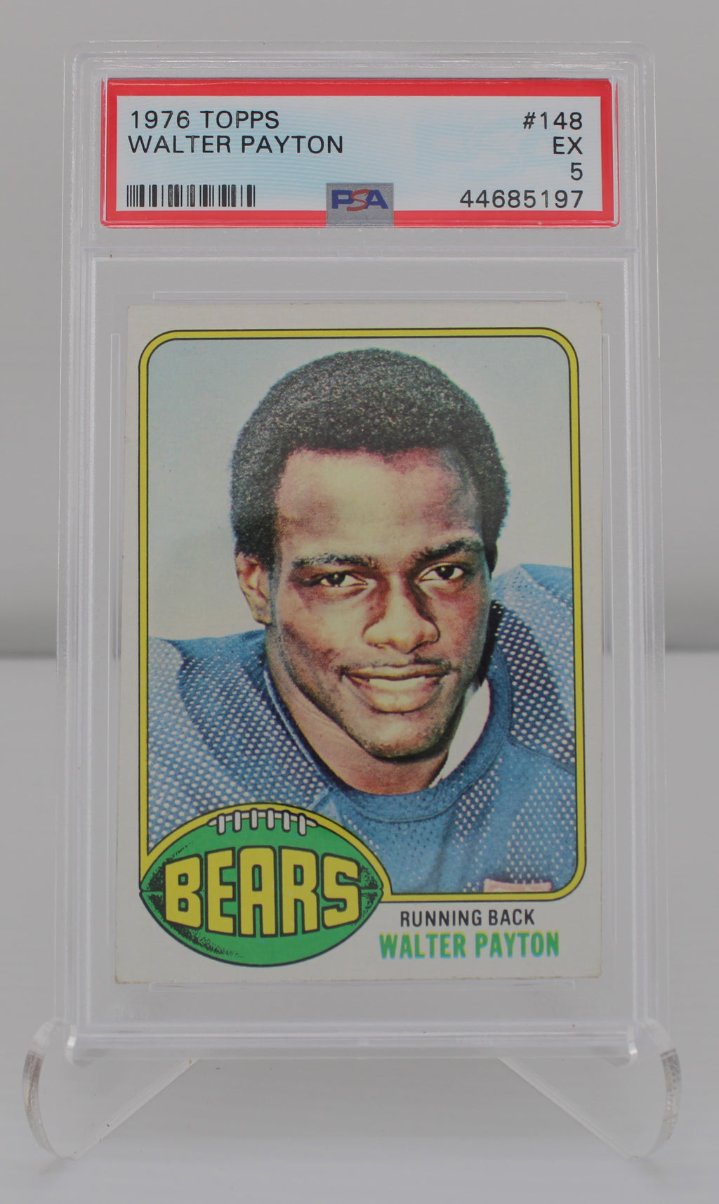 1976 Topps #148 Walter Payton PSA 5 (EX) Rookie Card