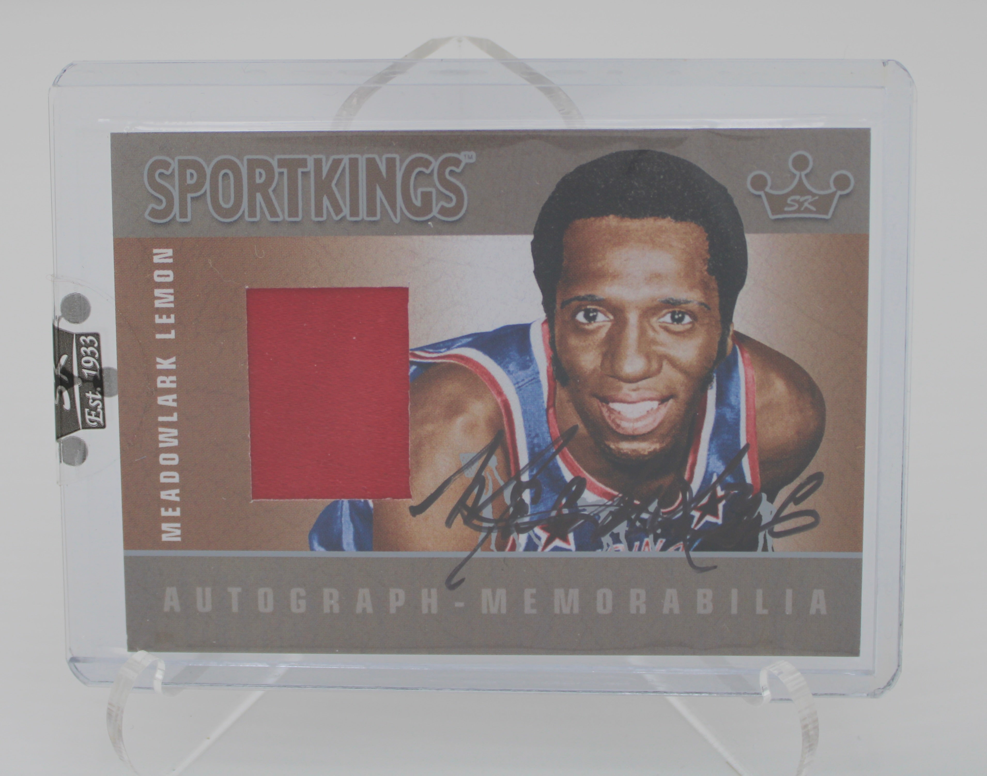 Sport Kings Meadowlark Lemon Autograph-Memorabilia Card