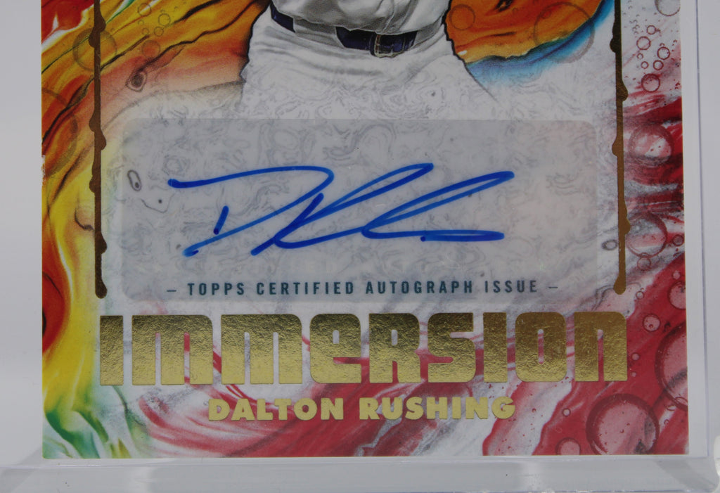 2025 Topps Inception Immersion Dalton Rushing Rookie Auto /30