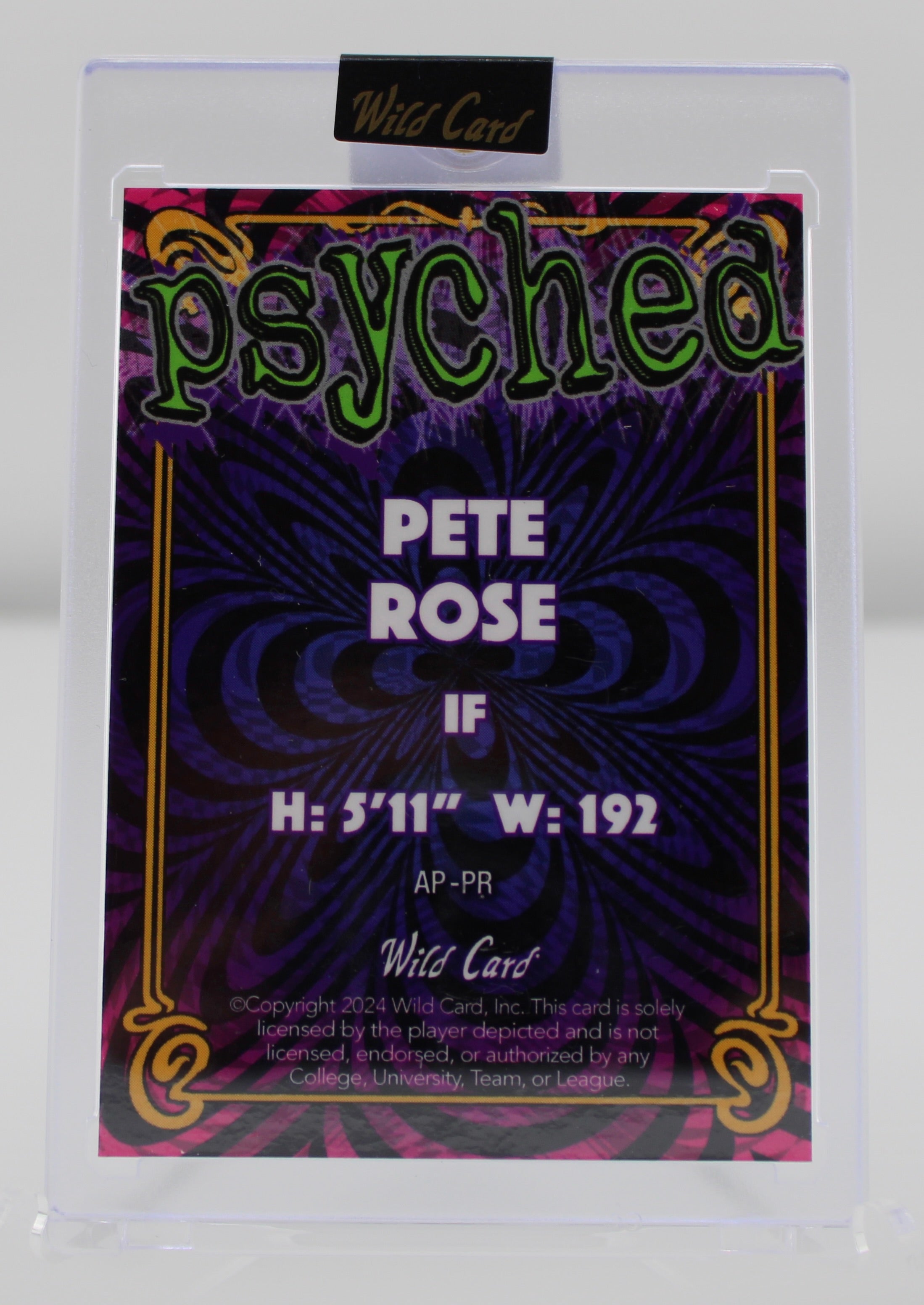 2024 Wild Card Alumination Psyched Pete Rose #AP-PR /10