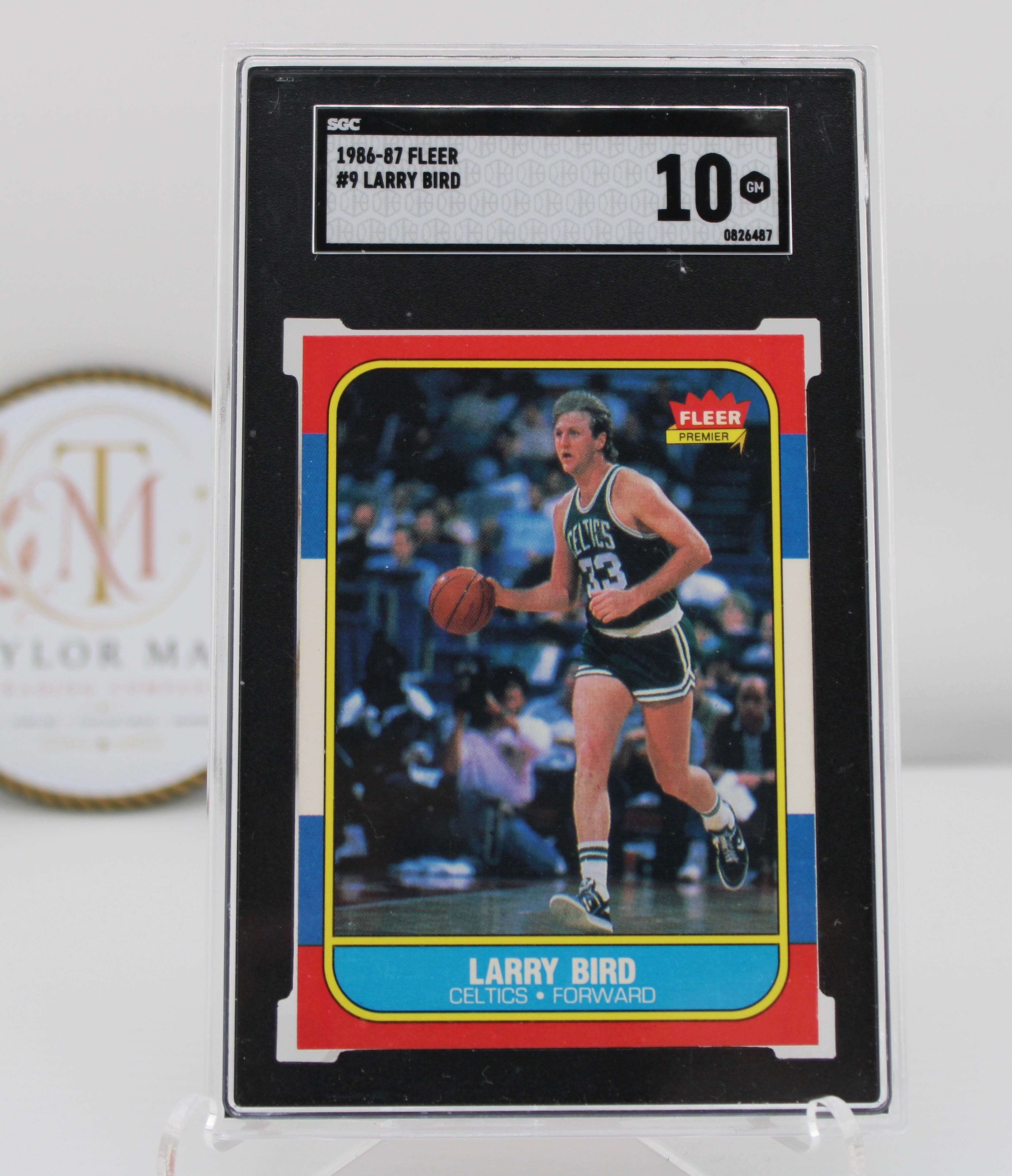 1986-87 Fleer #9 Larry Bird SGC 10 Gem Mint