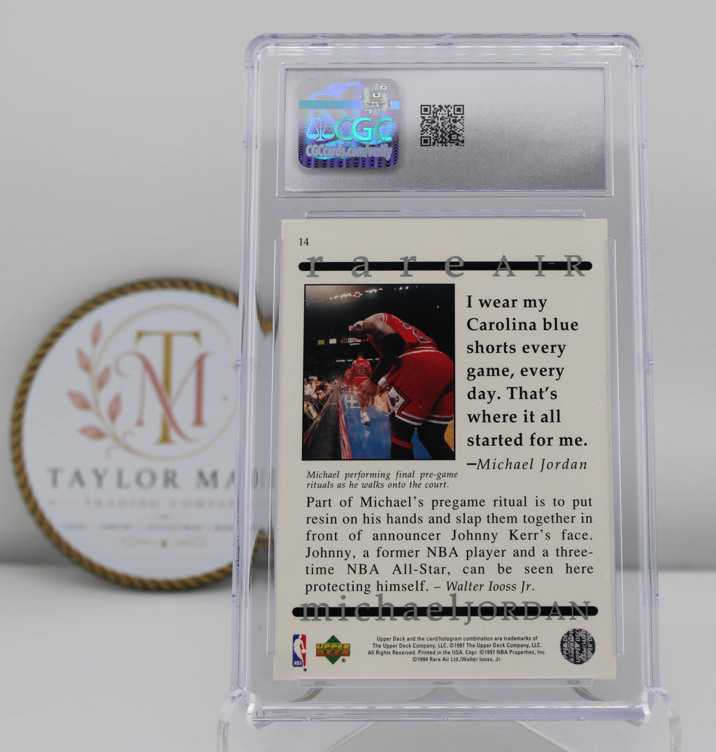 1997 Upper Deck Jordan Rare Air #14 Michael Jordan CGC 10 Gem Mint