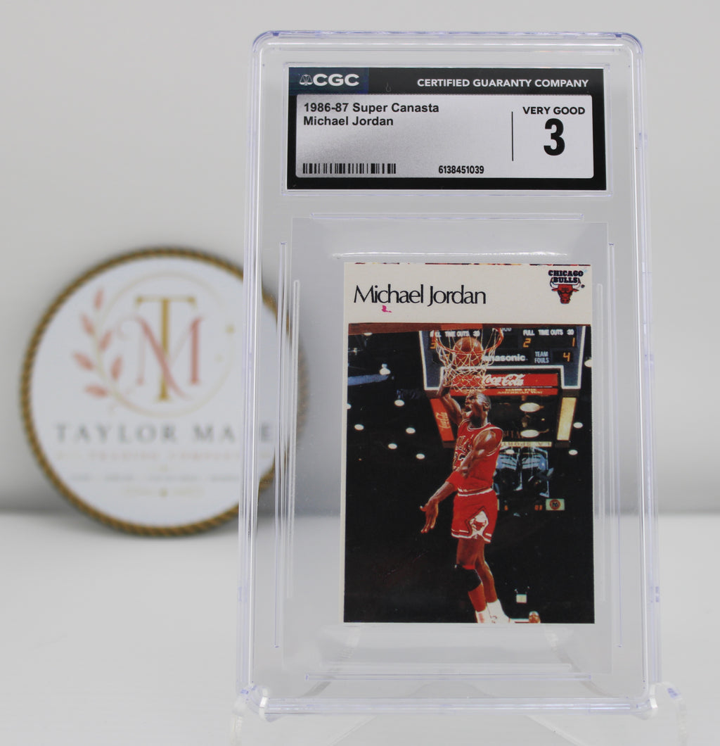 1986-87 Super Canasta Michael Jordan CGC 3 Very Good