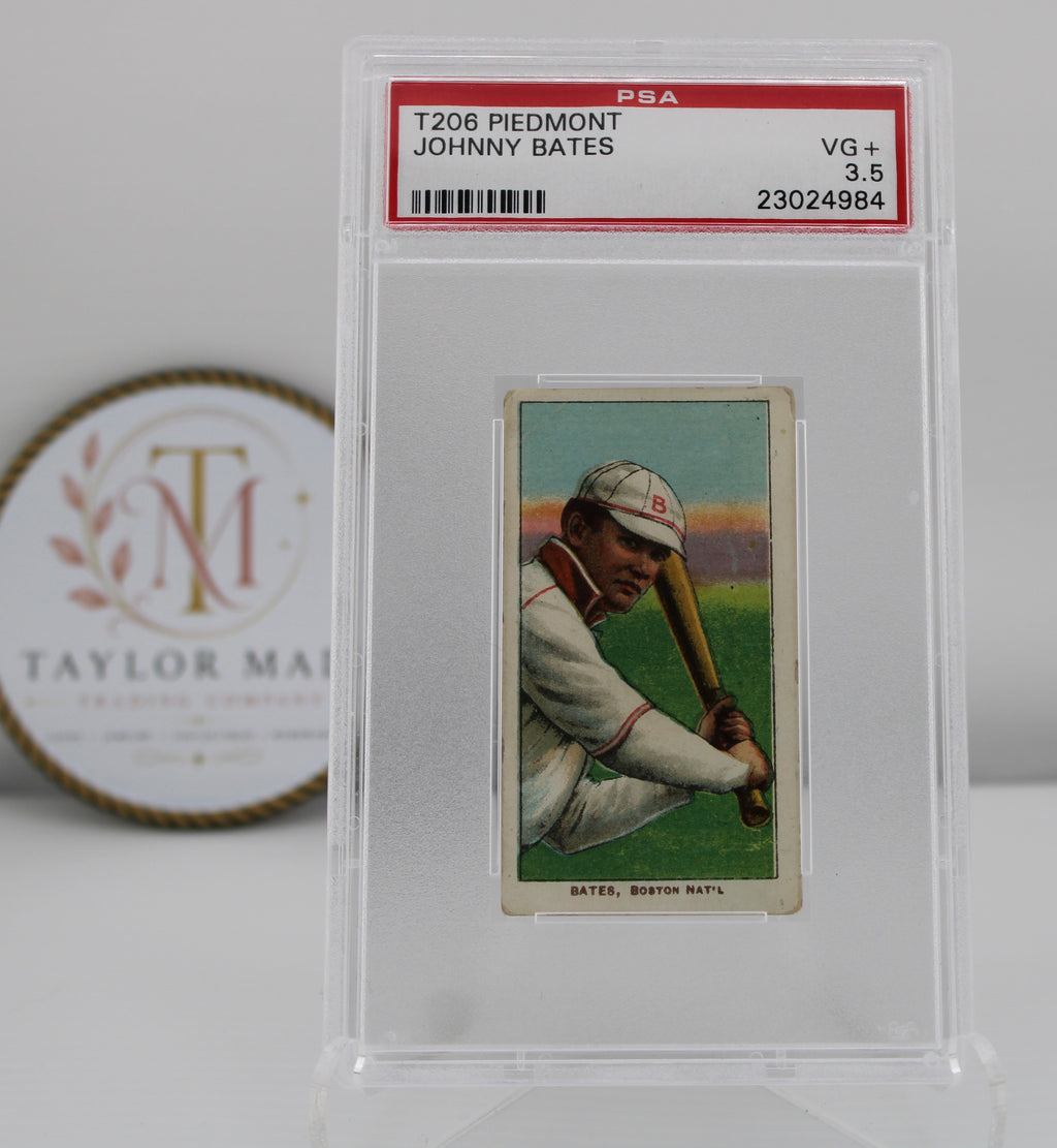 T206 Piedmont Johnny Bates Boston Nat'l PSA VG+ 3.5