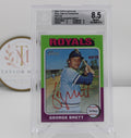2024 Topps Heritage Real One Autographs Red Ink #ROAGB George Brett Beckett 8.5 NM-MT+ 63/75