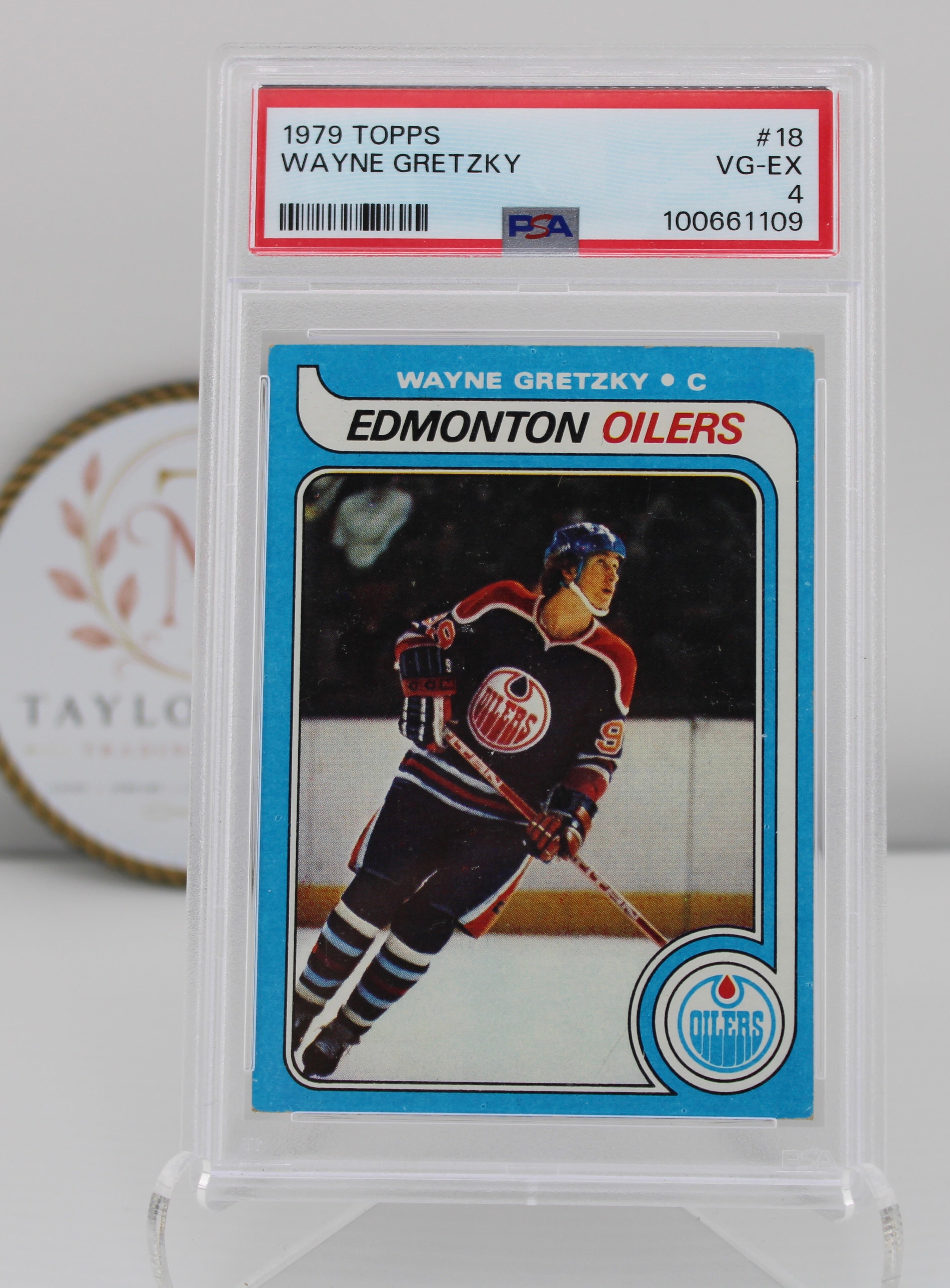 1979 Topps #18 Wayne Gretzky PSA 4 (VG-EX) Rookie Card