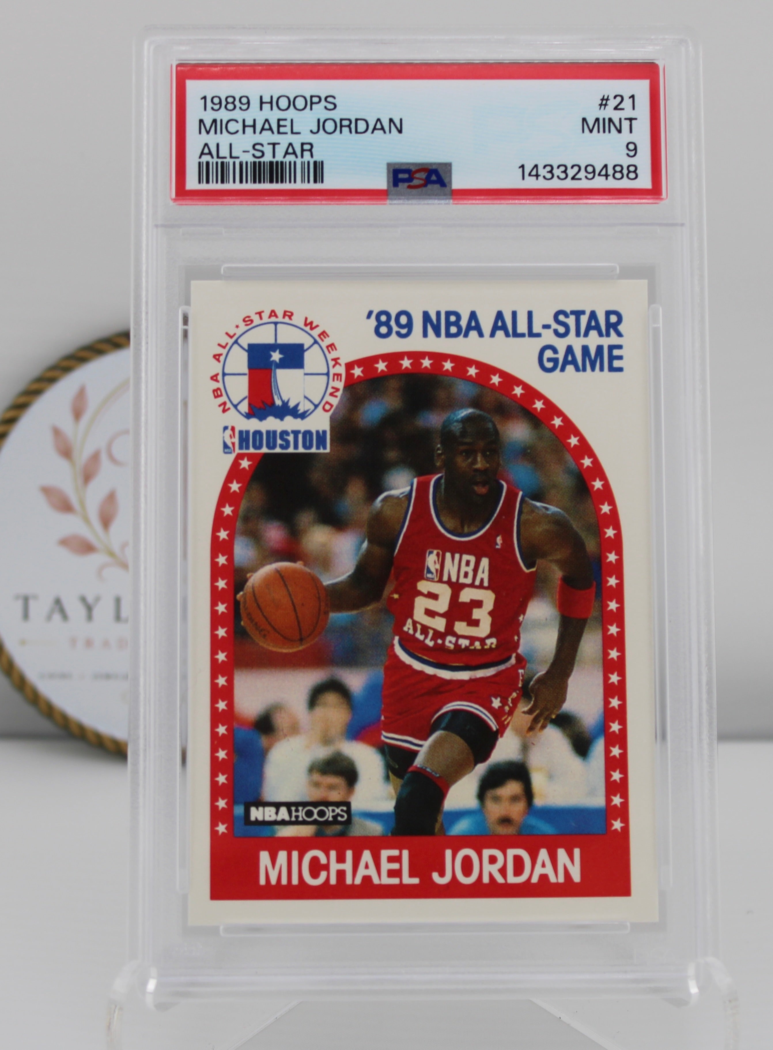 1989 Hoops #21 Michael Jordan All-Star PSA 9 (Mint)