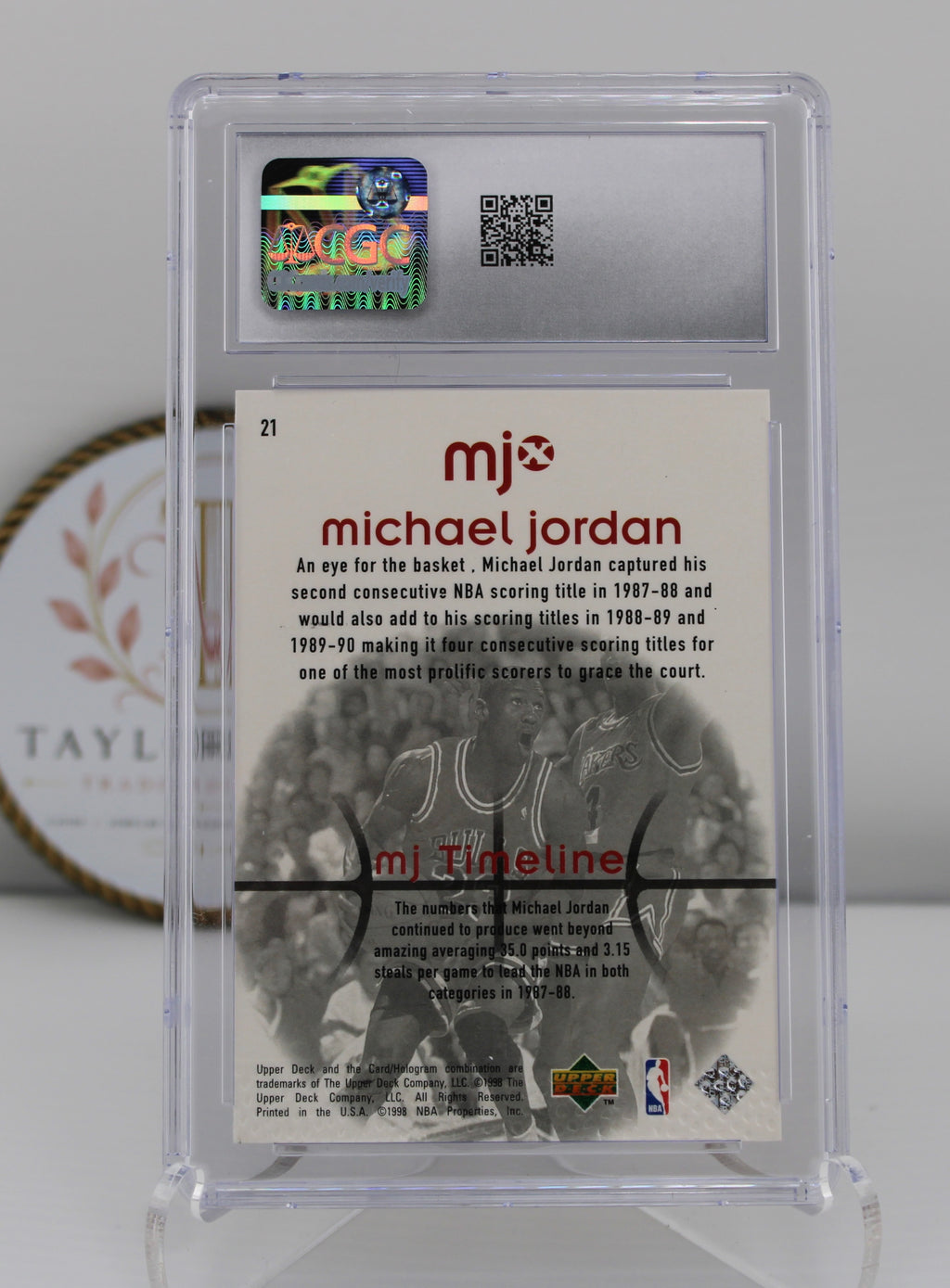1998 Upper Deck MJx #21 Michael Jordan CGC 10 (Gem Mint)