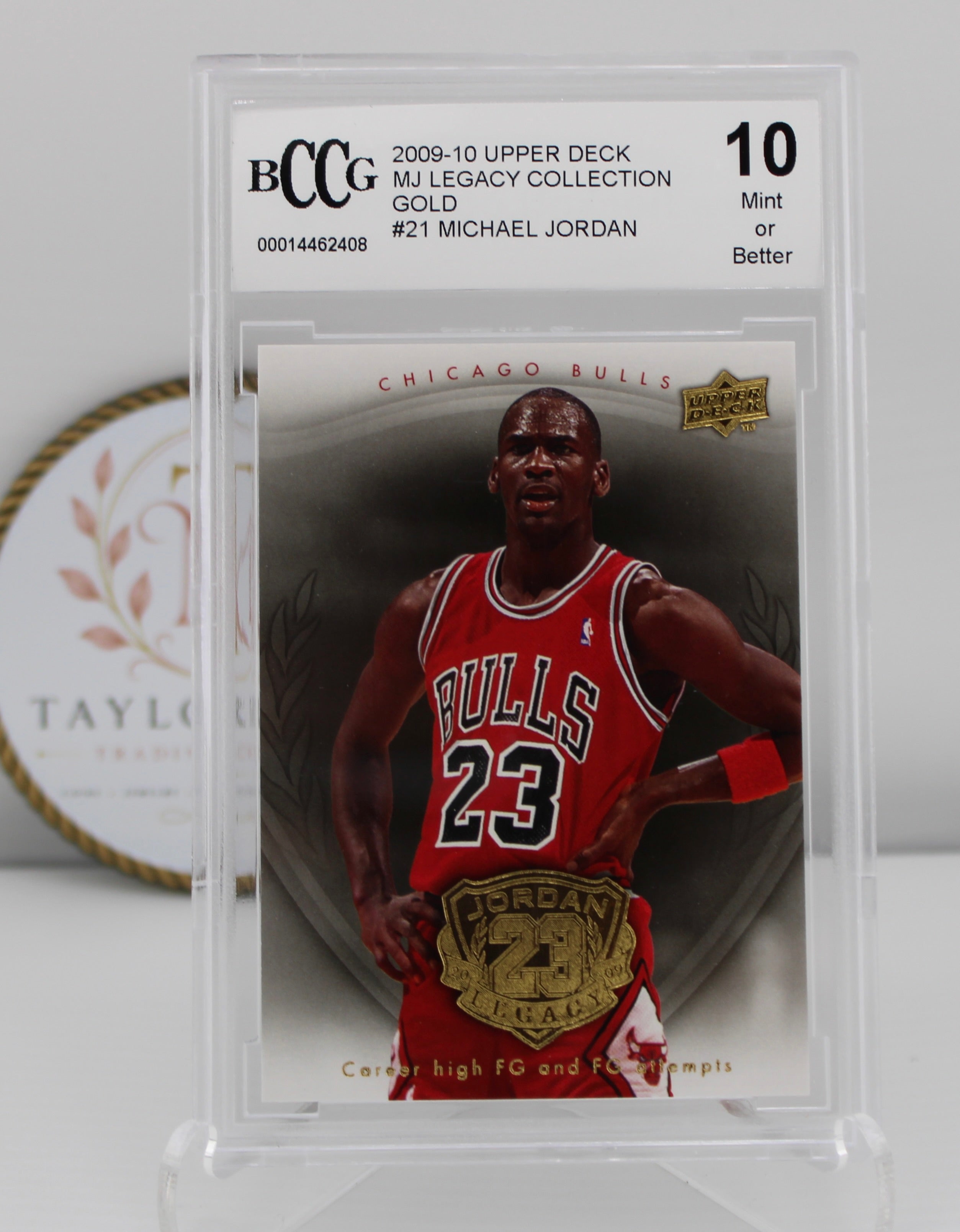 2009-10 Upper Deck MJ Legacy Collection Gold #21 Michael Jordan BCCG 10 (Mint or Better)