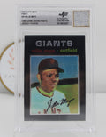 1997 Topps Finest Mays #25 Willie Mays 1969 Game-Worn Pants Relic Jersey Fusion Authentic