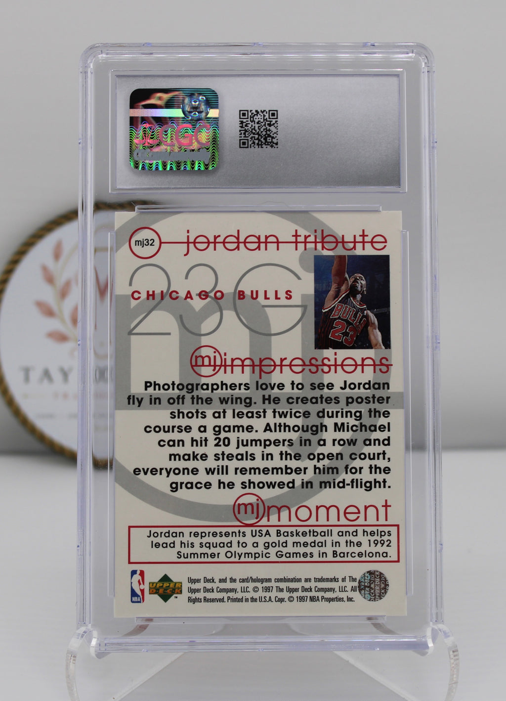 1997-98 Upper Deck Jordan Tribute #MJ32 Michael Jordan CGC 10 (Gem Mint)