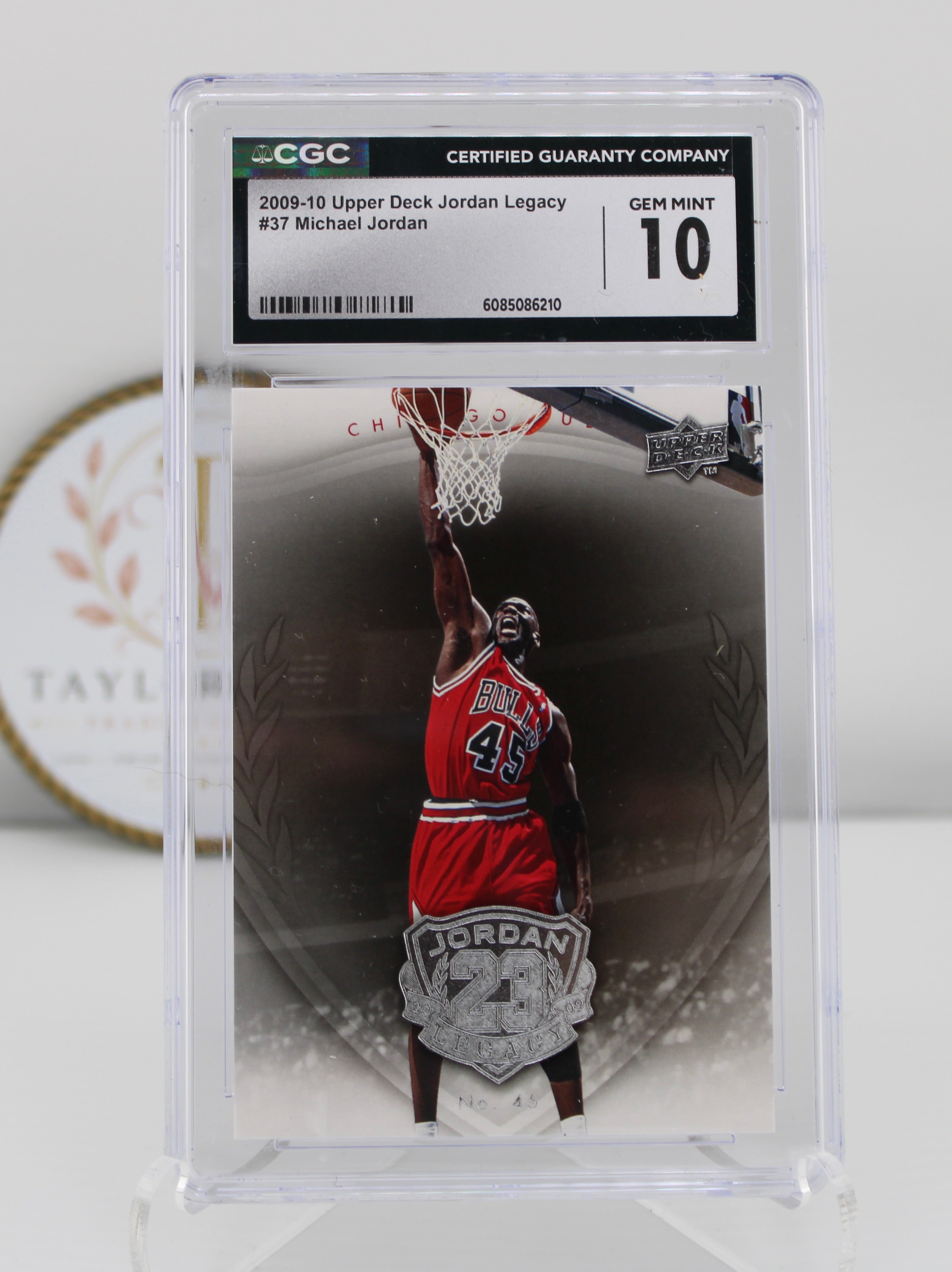 2009-10 Upper Deck Jordan Legacy #37 Michael Jordan CGC 10 (Gem Mint) — No. 23 Returns as No. 45