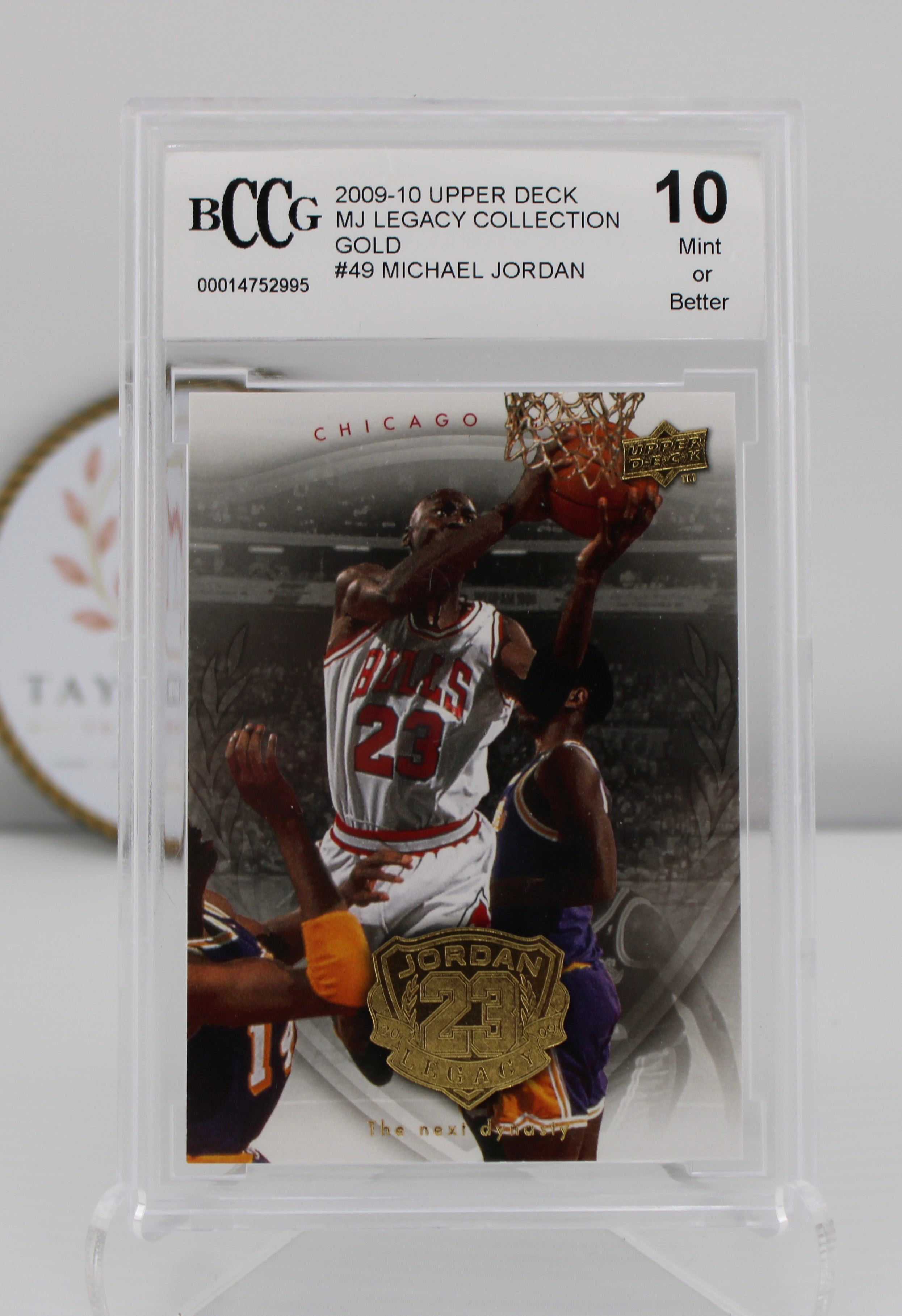2009-10 Upper Deck MJ Legacy Collection Gold #49 Michael Jordan BCCG 10 (Mint or Better) — The Next Dynasty