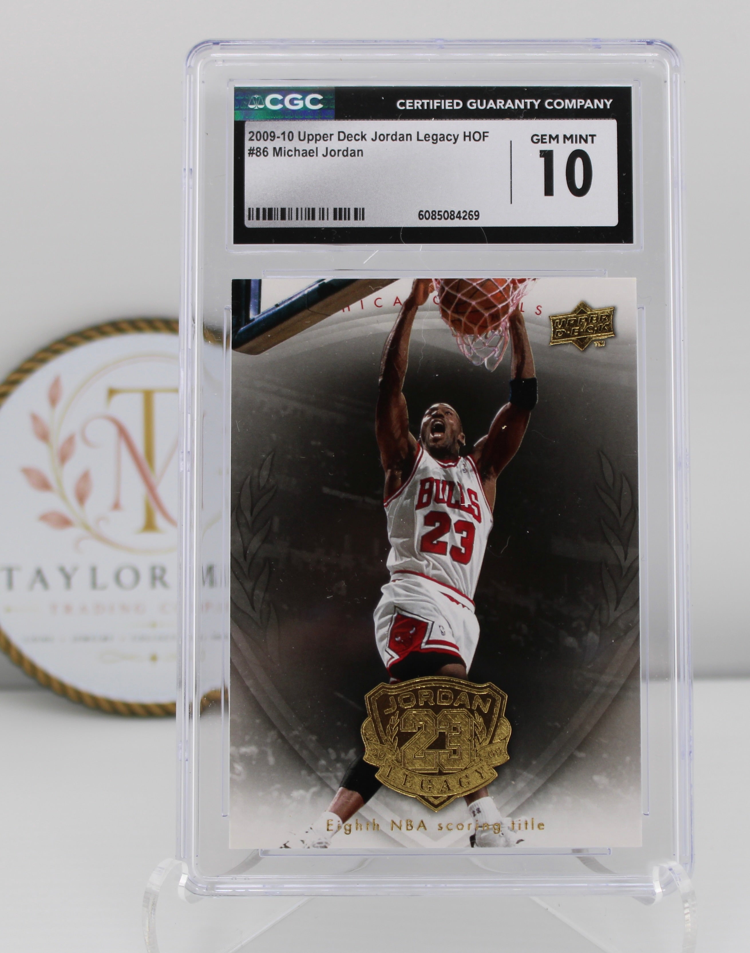 2009-10 Upper Deck Jordan Legacy HOF Michael Jordan #86 CGC 10 Gem Mint – Chicago Bulls