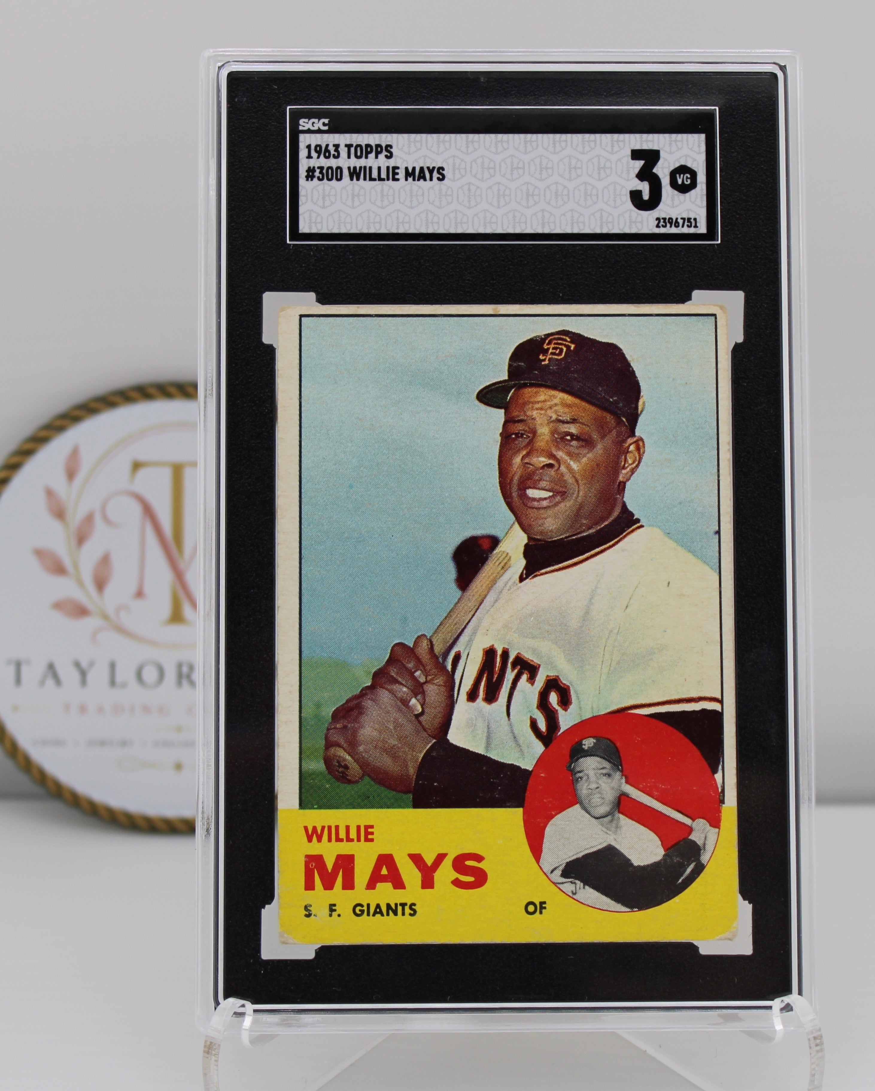 1963 Topps Willie Mays #300 SGC 3 VG – San Francisco Giants