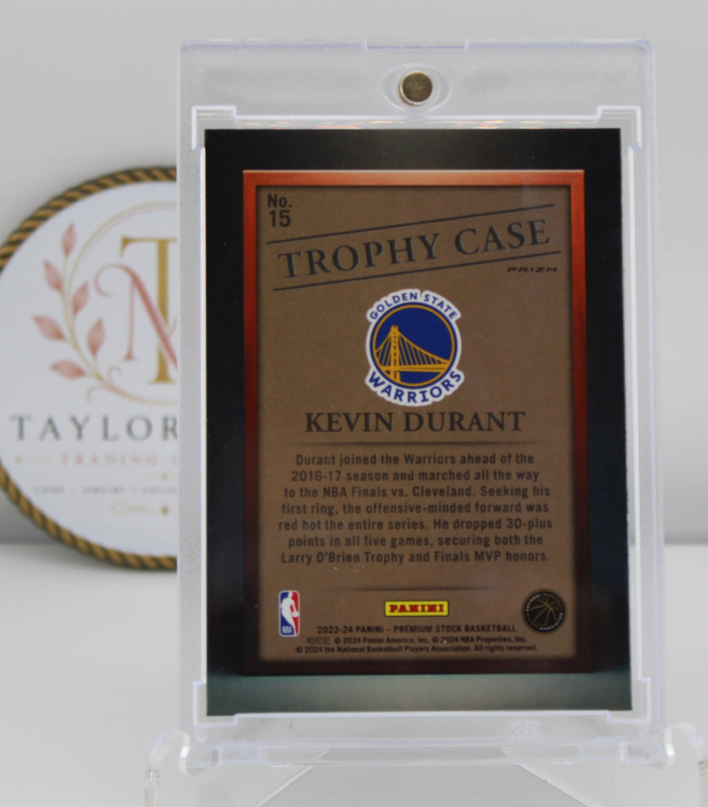 2023-24 Panini Premium Stock Kevin Durant Trophy Case #15 – Golden State Warriors