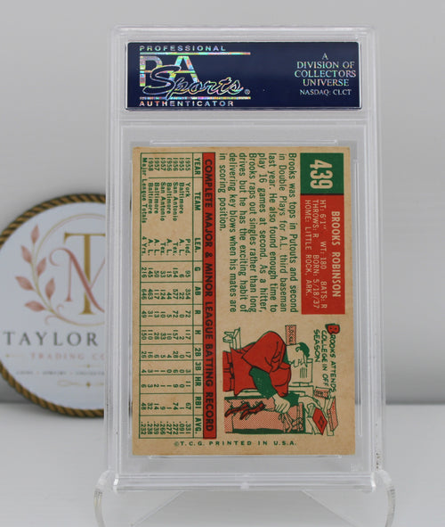 1959 Topps Brooks Robinson #439 PSA 4 VG-EX Baltimore Orioles