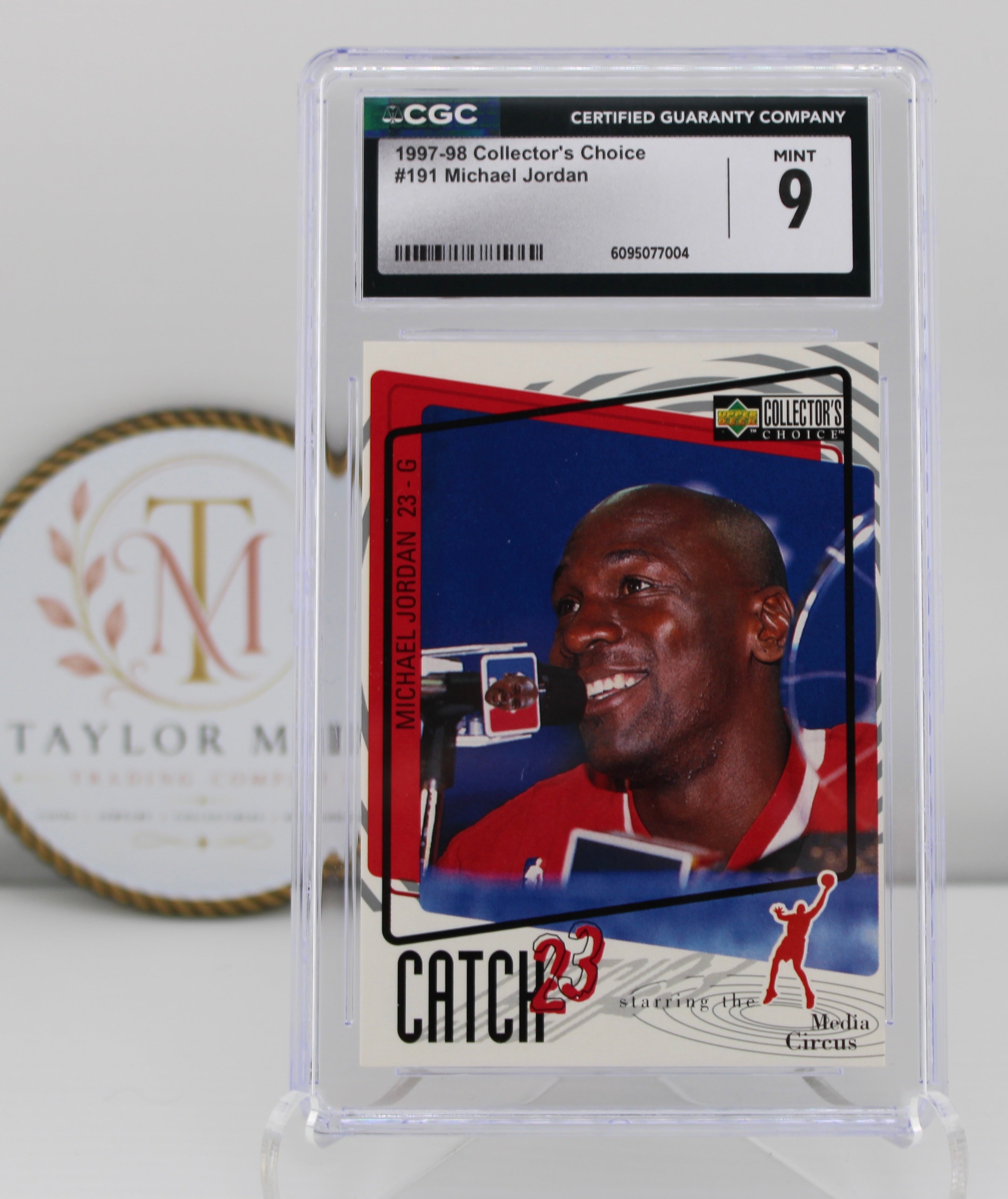 1997-98 Upper Deck Collector's Choice Catch 23 Michael Jordan #191 CGC 9 Mint