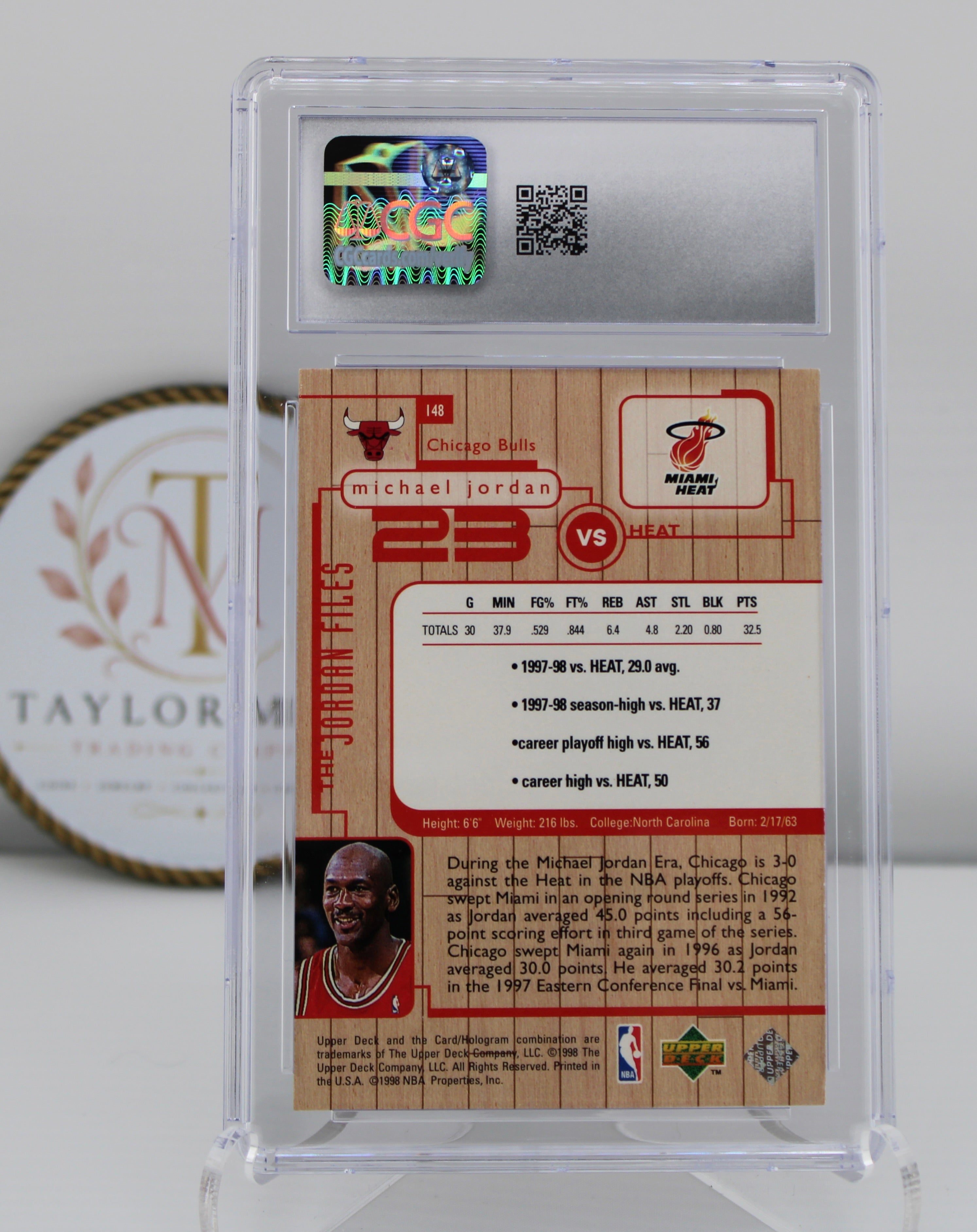 1998 Upper Deck MJ Living Legend Michael Jordan #148 CGC 10 Gem Mint