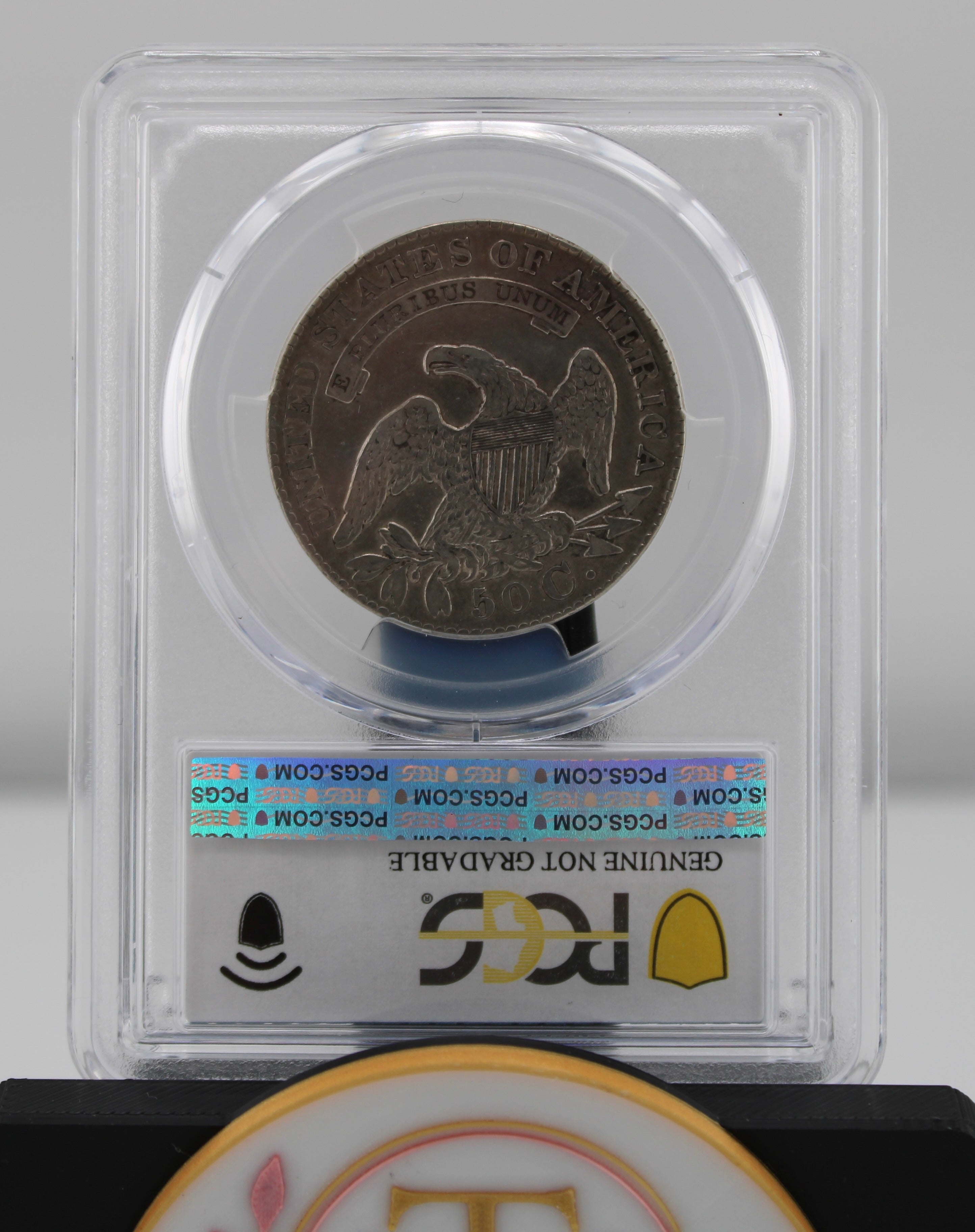 1829 Capped Bust Half Dollar 50C PCGS Genuine Cleaned-XF Detail