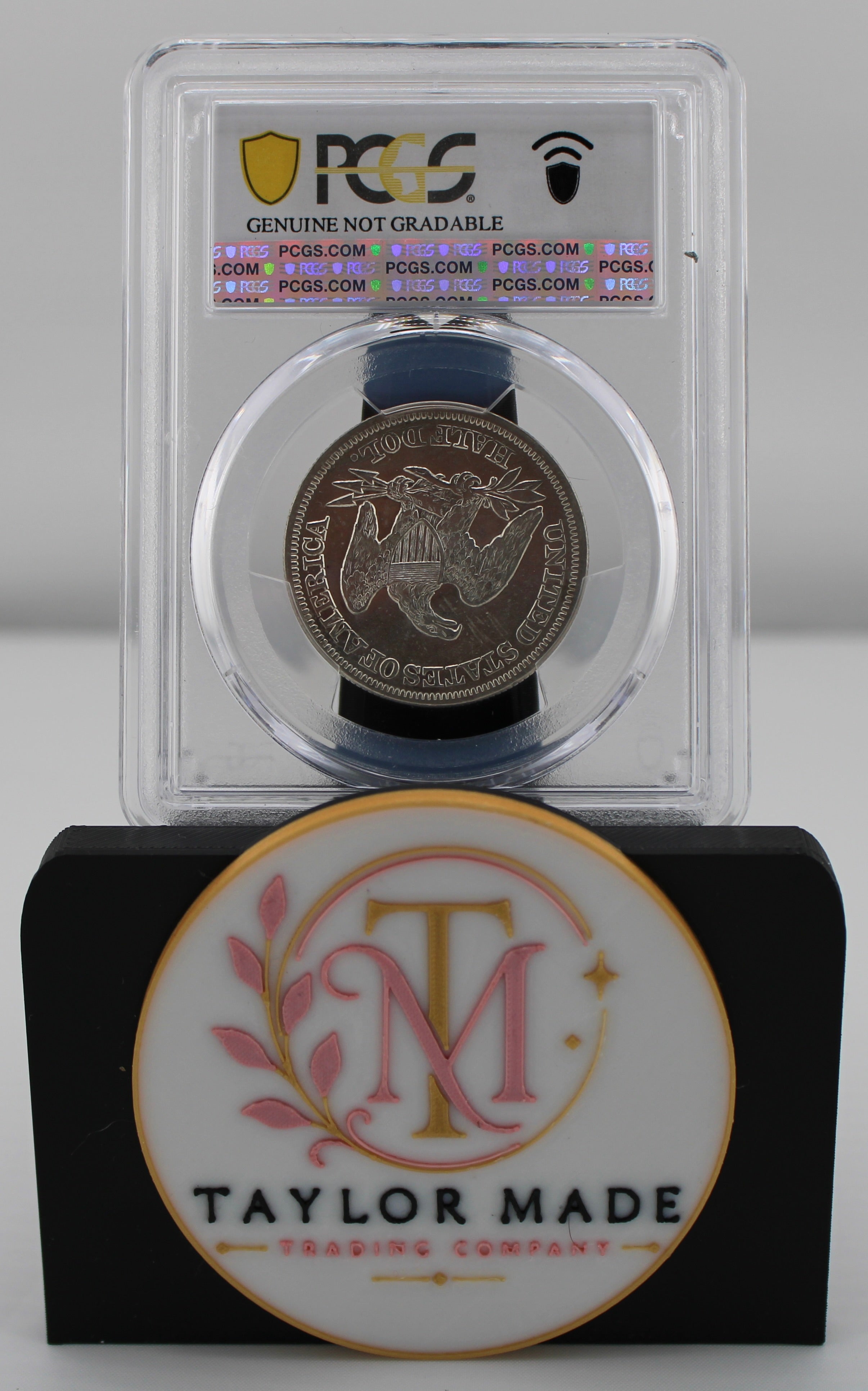 1858 Seated Liberty Half Dollar 50C PCGS Genuine Bent-XF Detail