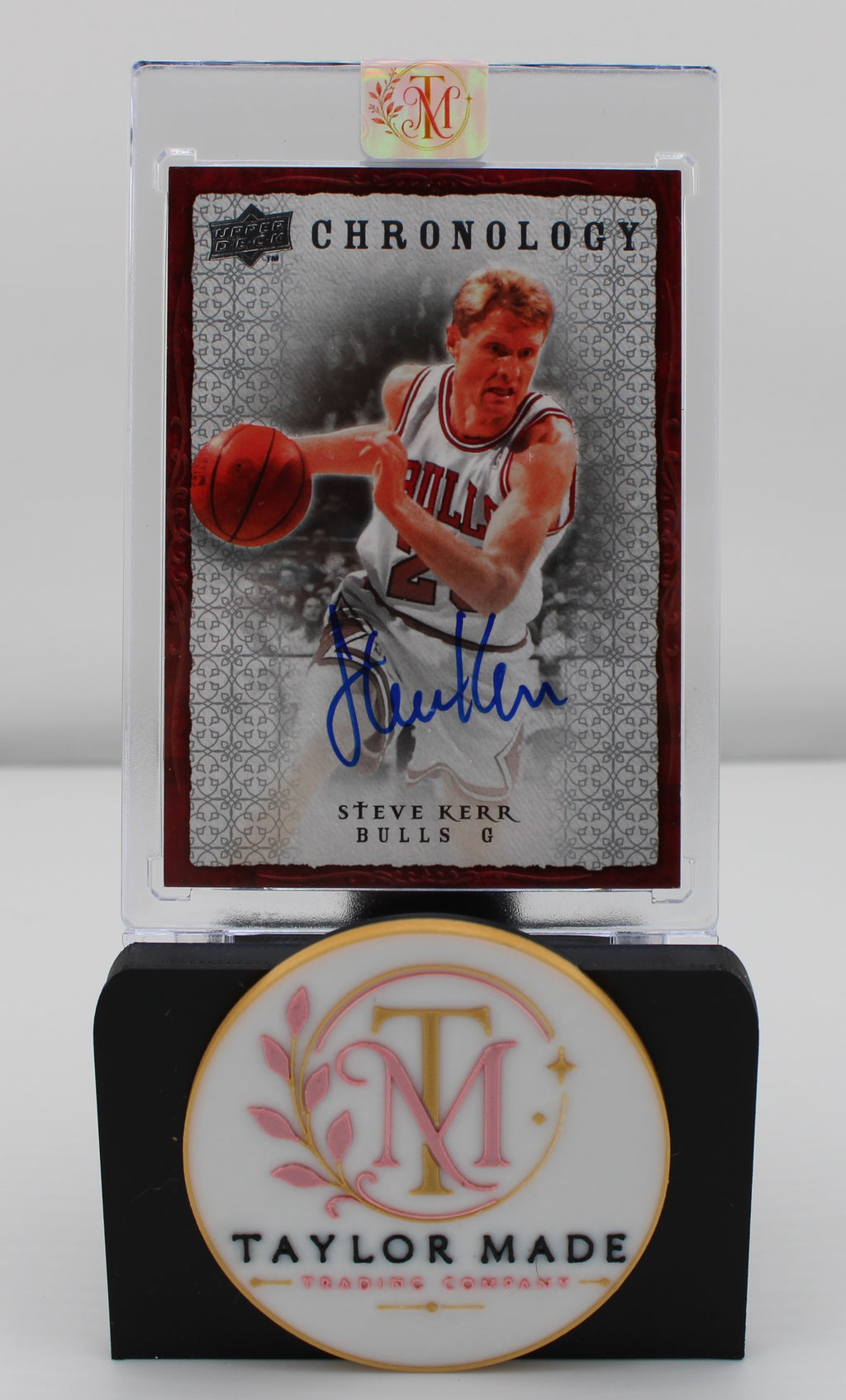 2007-08 Upper Deck Chronology Steve Kerr Autograph Card #86 Chicago Bulls