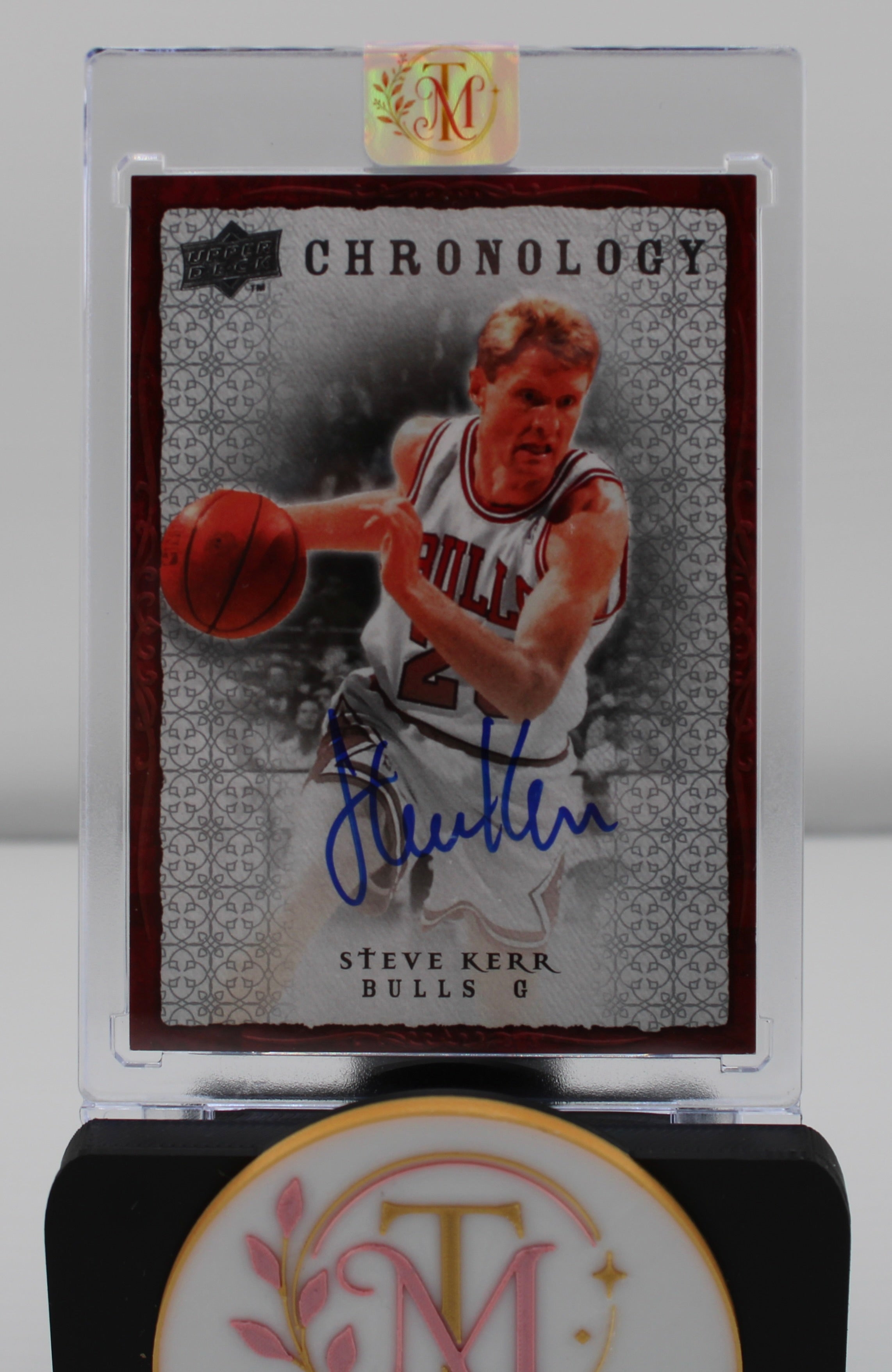 2007-08 Upper Deck Chronology Steve Kerr Autograph Card #86 Chicago Bulls
