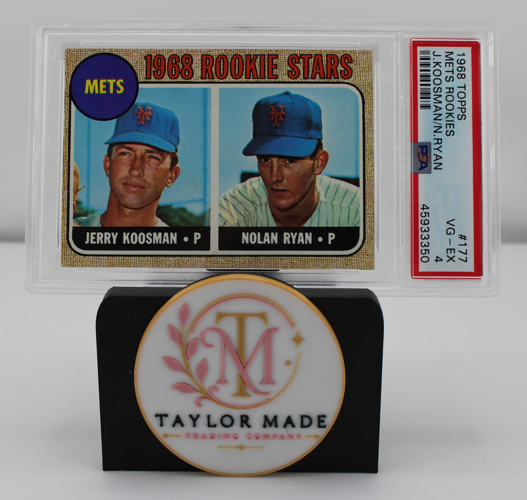 1968 Topps #177 Nolan Ryan/Jerry Koosman Mets Rookie Stars PSA VG-EX 4