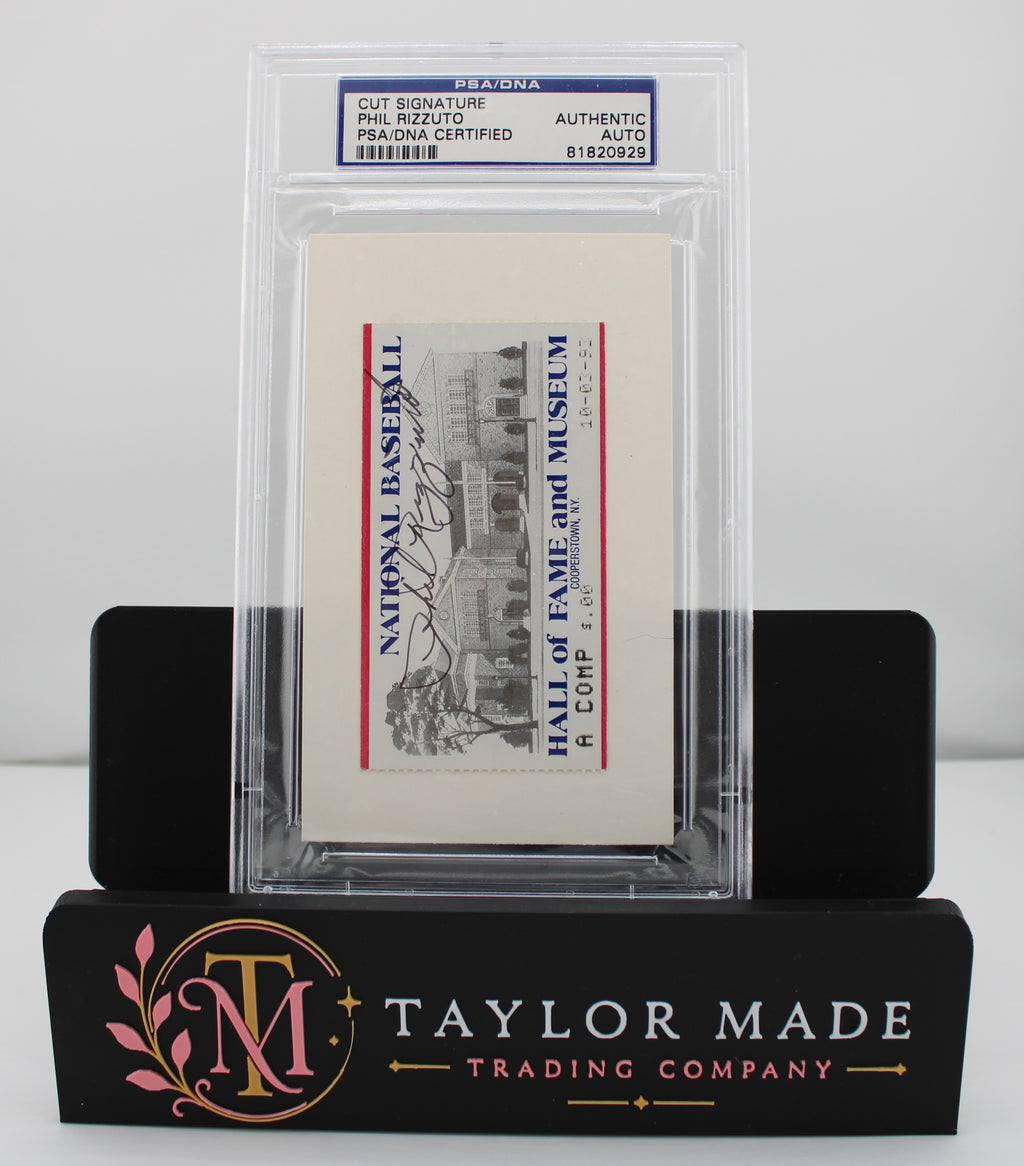 Phil Rizzuto Cut Signature PSA/DNA Authentic Auto - Hall of Fame Ticket
