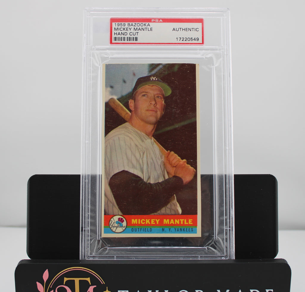 1959 Bazooka Mickey Mantle Hand Cut PSA Authentic