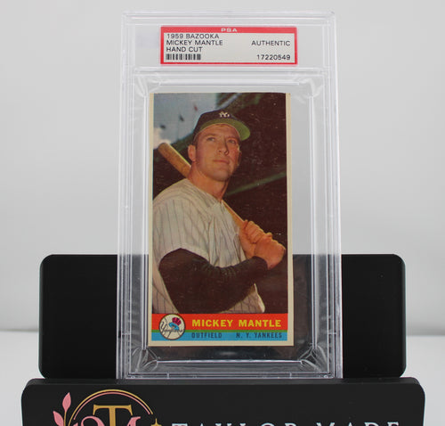1959 Bazooka Mickey Mantle Hand Cut PSA Authentic