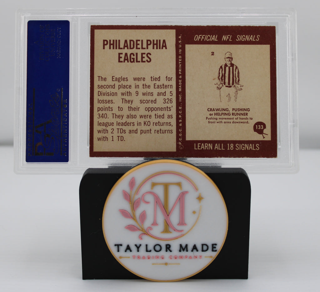 1967 Philadelphia #133 Philadelphia Eagles Team Card PSA NM 7