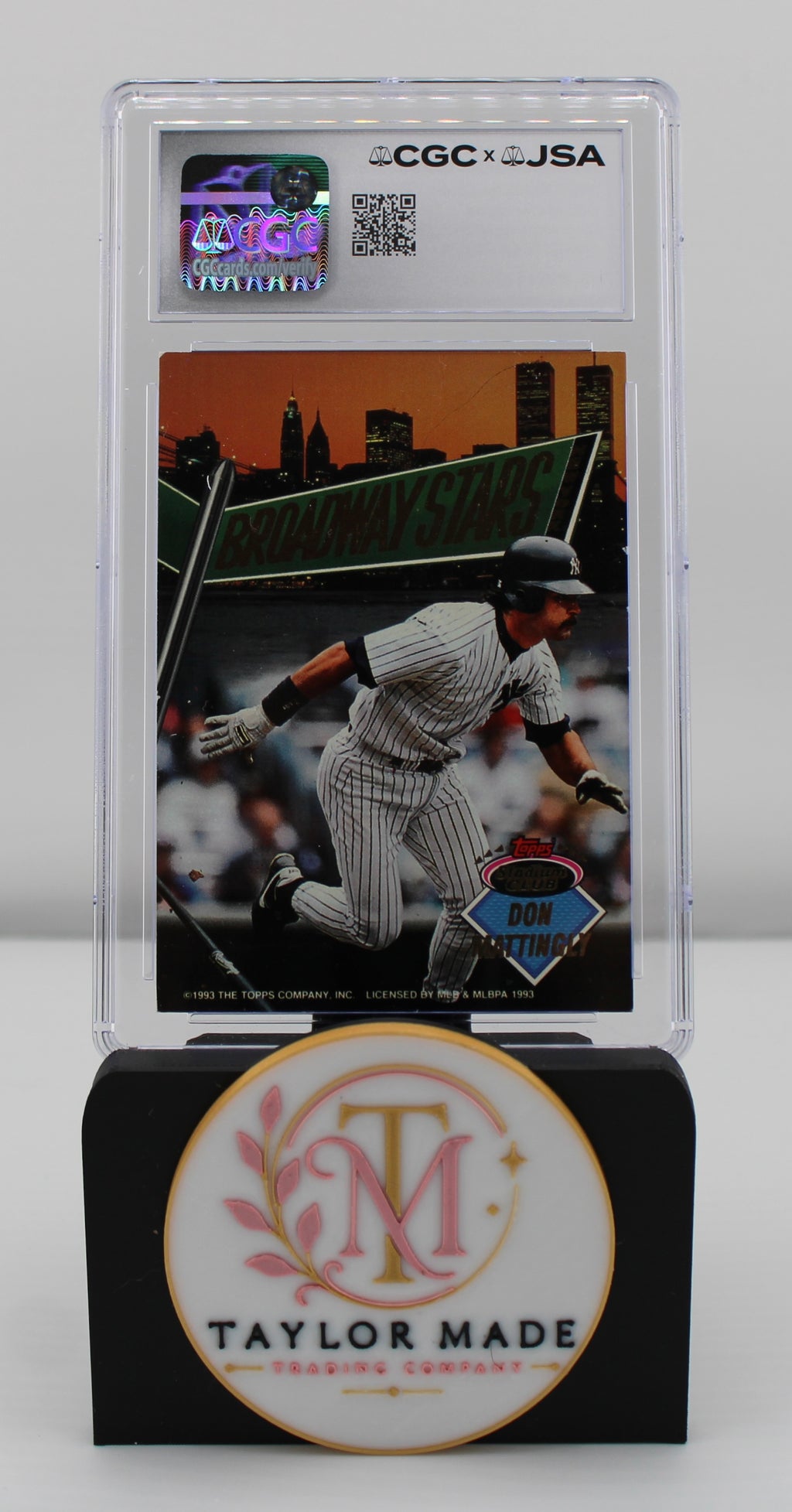 1993 Stadium Club Superstar Duos Mattingly/Gooden Dwight Gooden Auto CGC/JSA AU 10 - Back