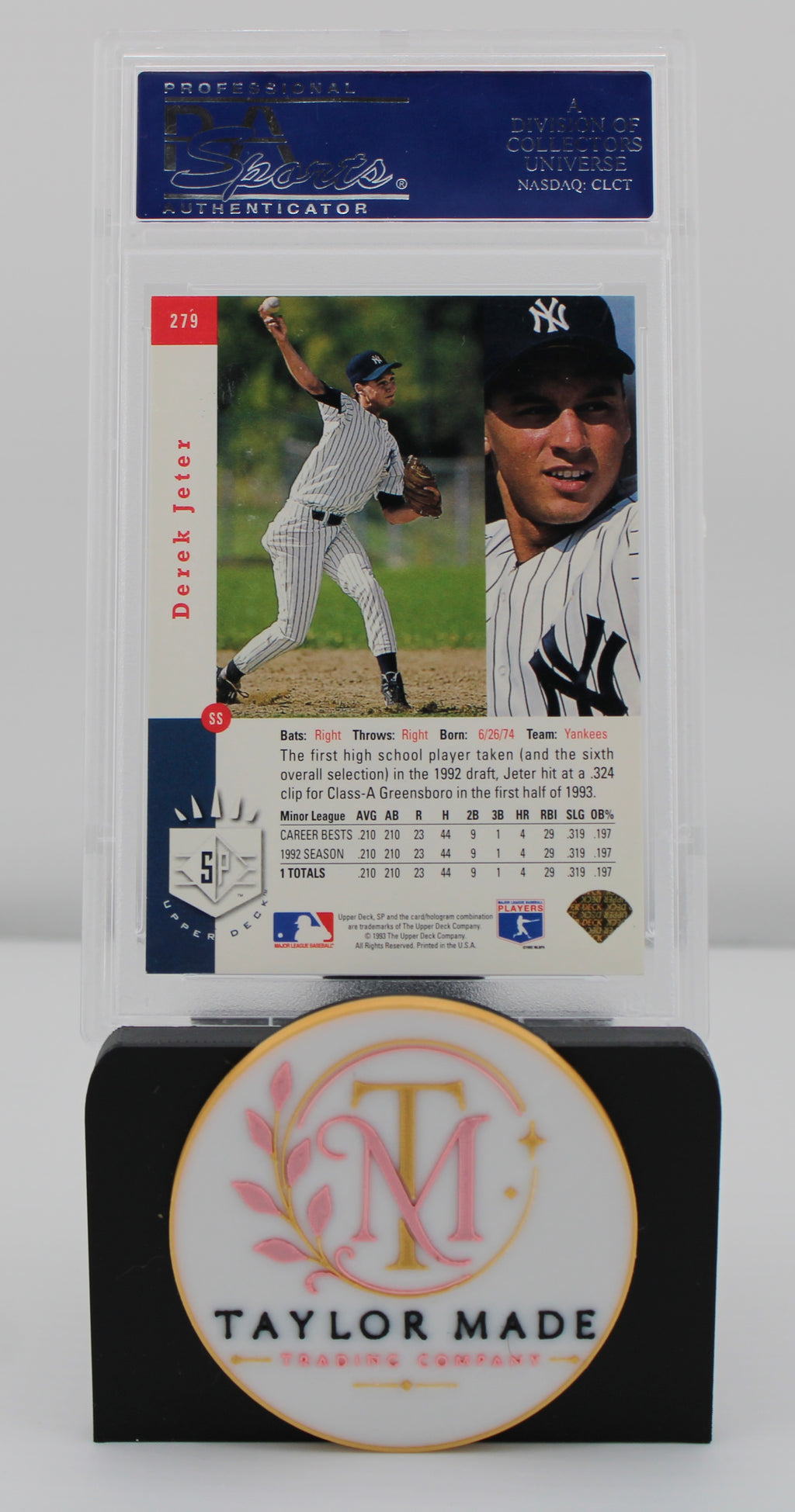 1993 SP #279 Derek Jeter Foil RC PSA NM 7