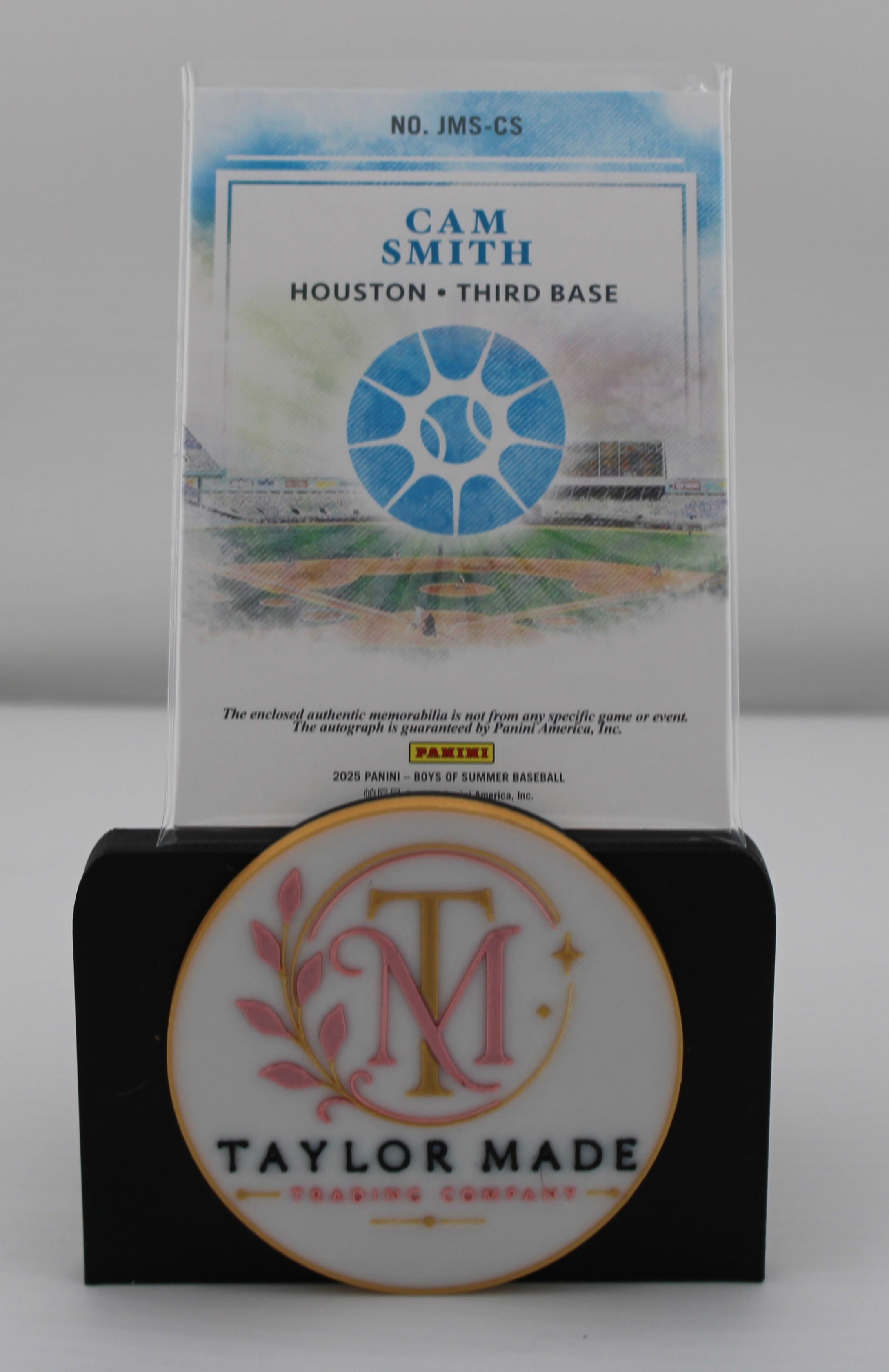 2025 Panini Boys of Summer #JMS-CS Cam Smith Jersey Auto /199 - Back