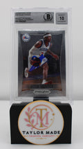 2012-13 Panini Prizm #187 Allen Iverson Beckett Witnessed Auto BGS 10 - Front