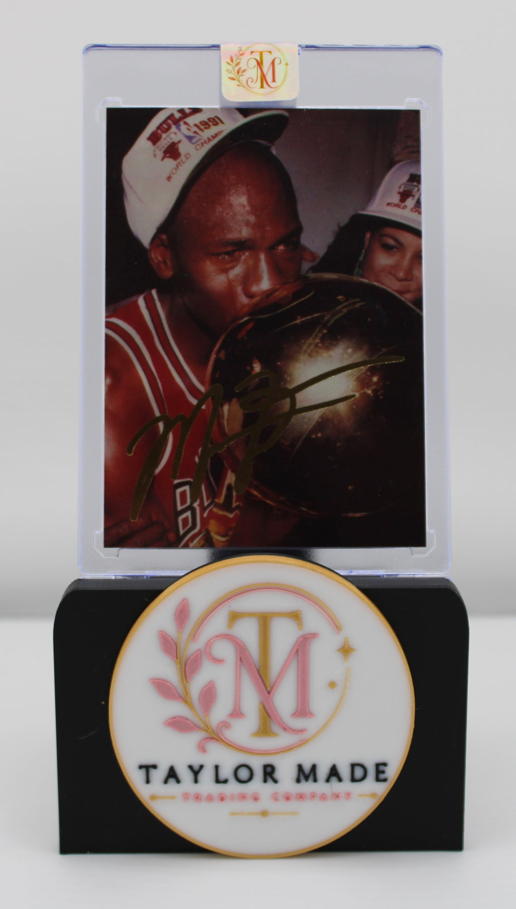 1993 American Holding Company Michael Jordan Card #3 of 5 Set #1316/10000 - Front (Championship Trophy)