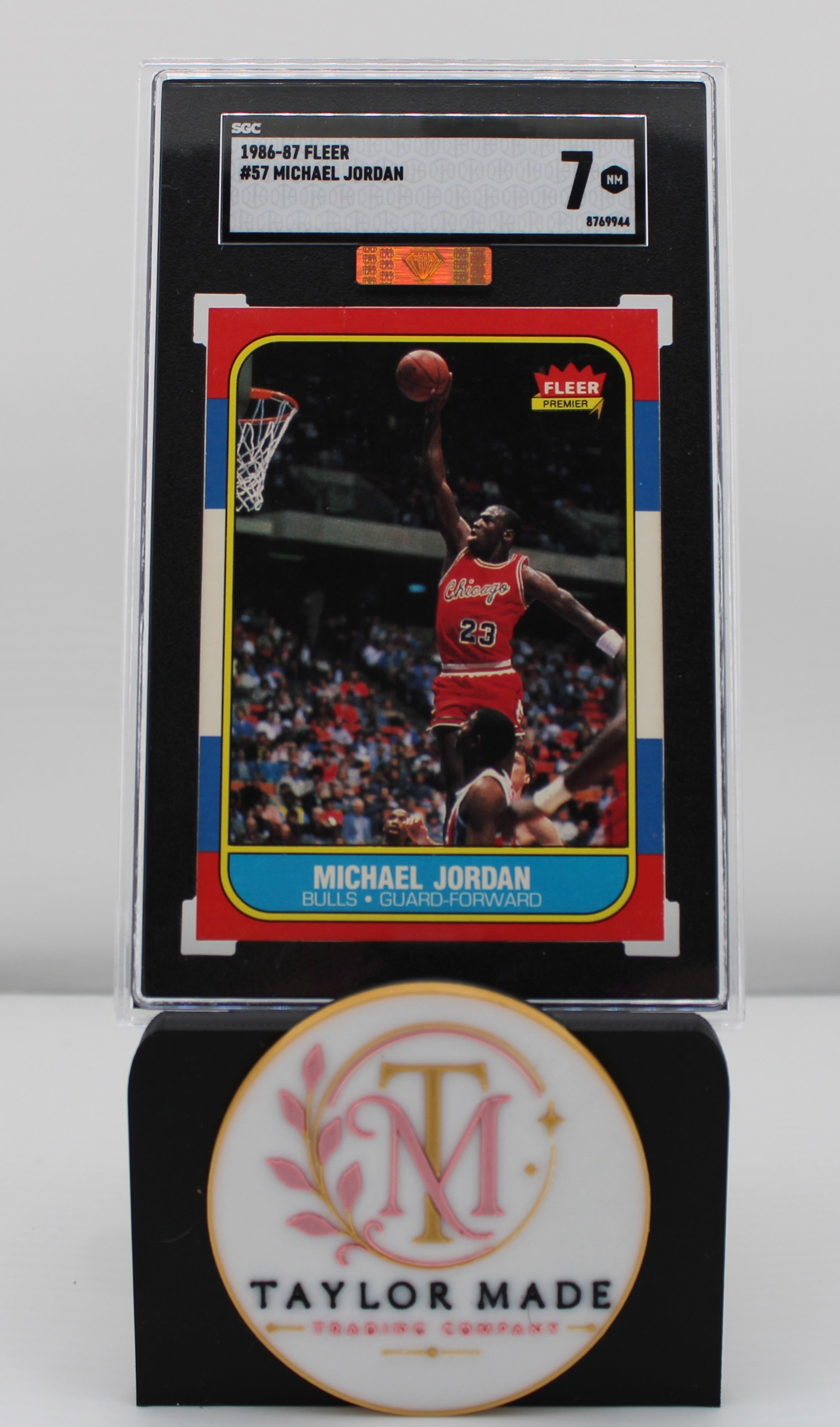 Michael Jordan 1986-87 Fleer #57 Rookie SGC 7 NM - Front