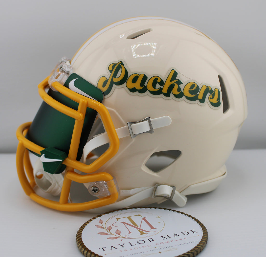 Jordan Love #10 Signed Packers Salute to Service Mini Helmet BAS - Right side view with Packers script